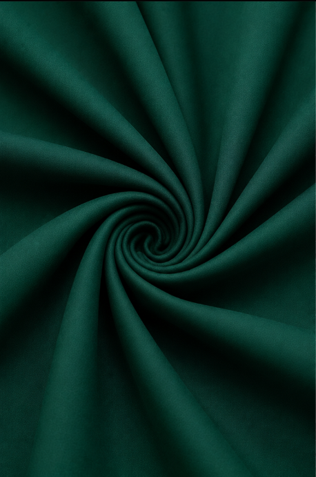 Emerald Green Spun / Spoon Fabric